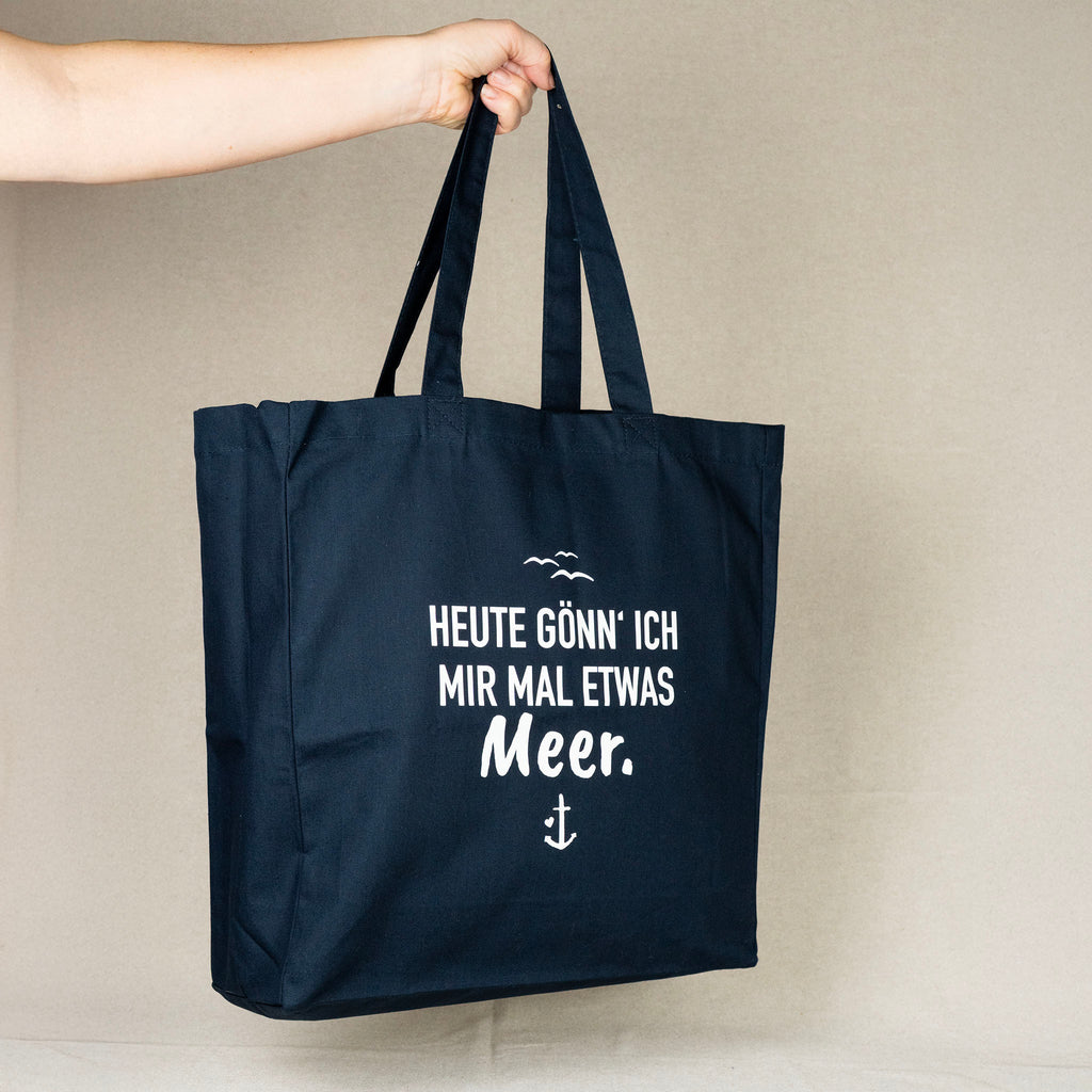 Maritimer Beutel „Heute gönn' ich mir mal etwas Meer“