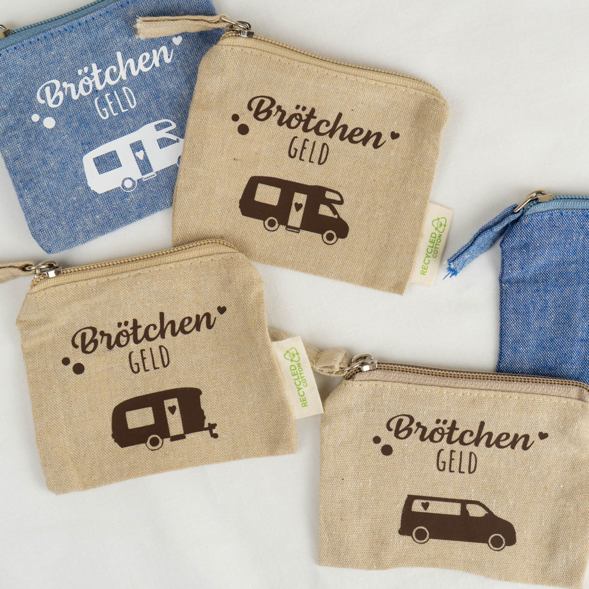 Kleingeldtasche „Brötchengeld“ Camping