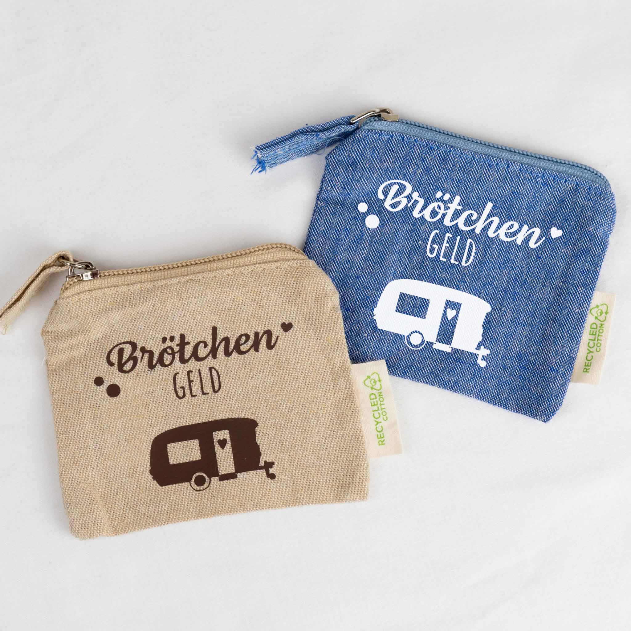 Kleingeldtasche „Brötchengeld“ Camping