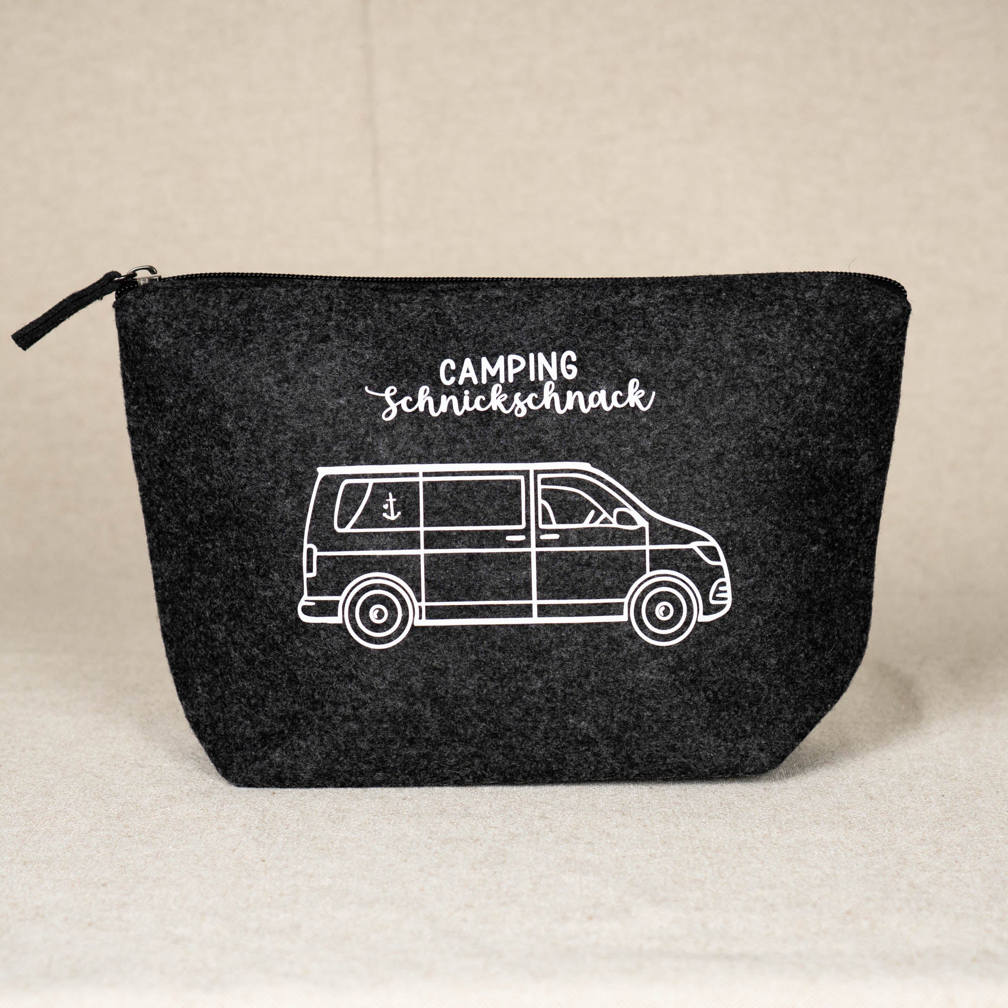 Filztasche „Campingschnickschnack“