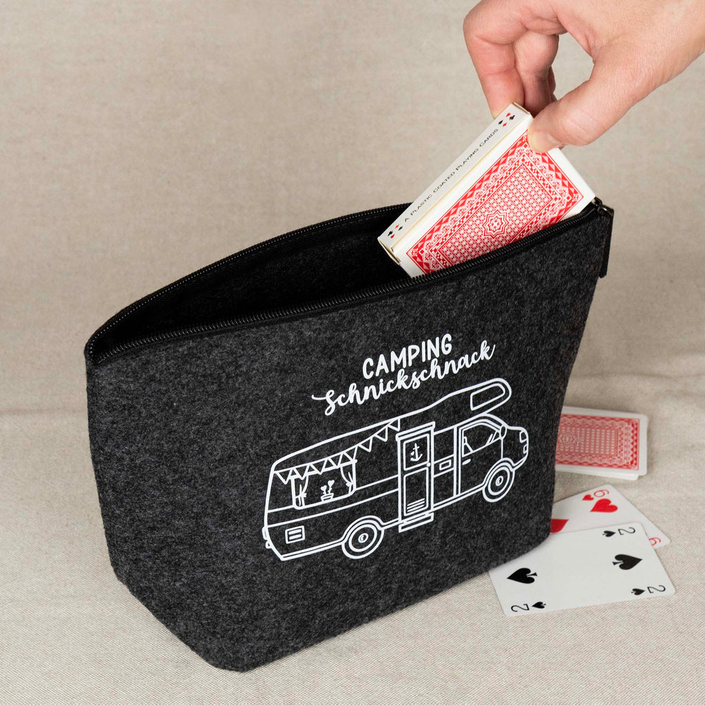 Filztasche „Campingschnickschnack“