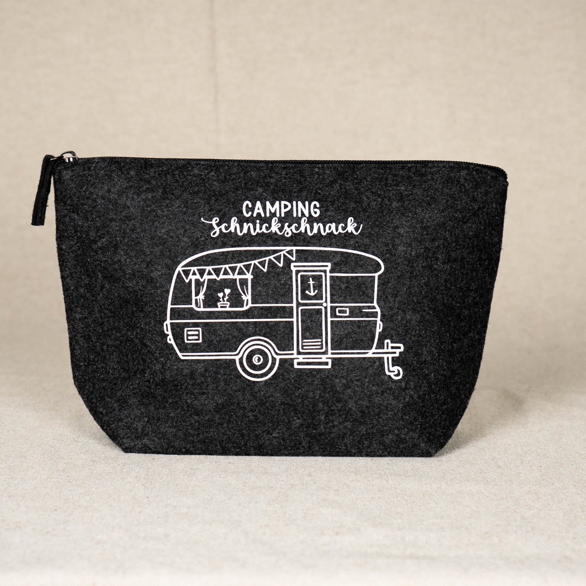 Filztasche „Campingschnickschnack“