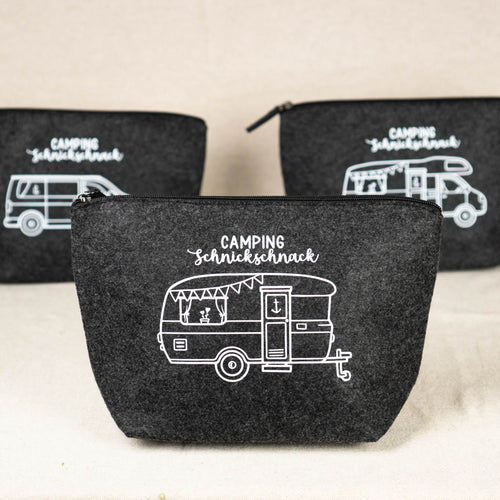 Filztasche „Campingschnickschnack“