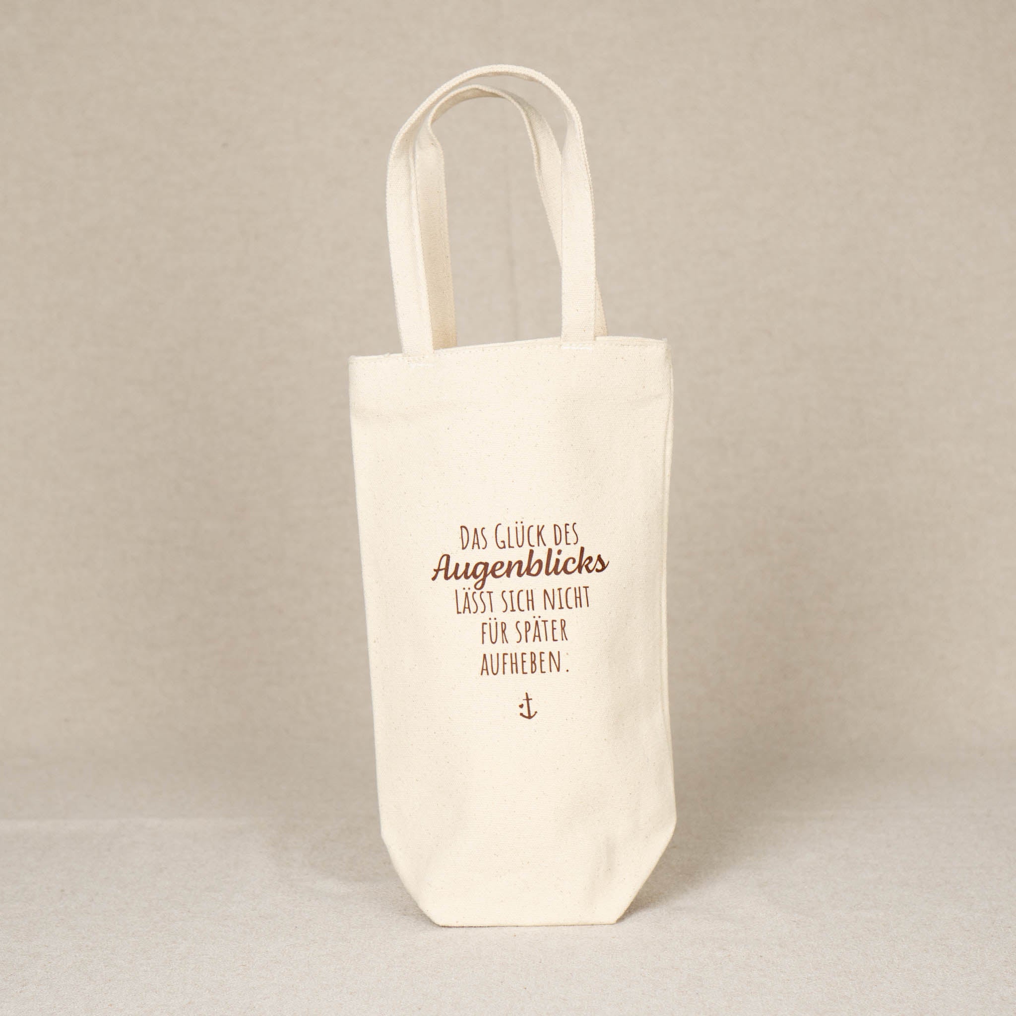 Flaschentasche "Das Glück des Augenblicks"