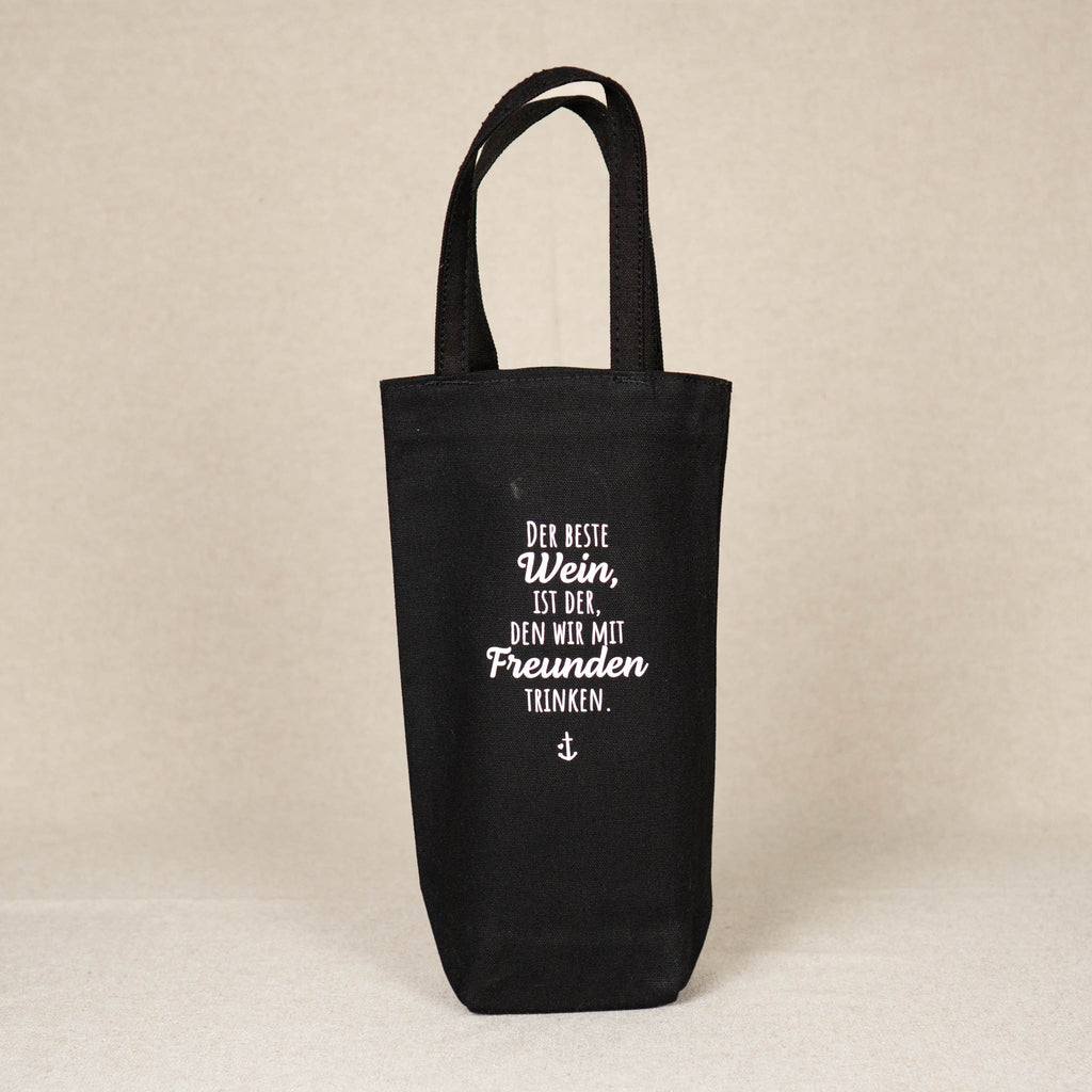 Flaschentasche "Wein mit Freunden"