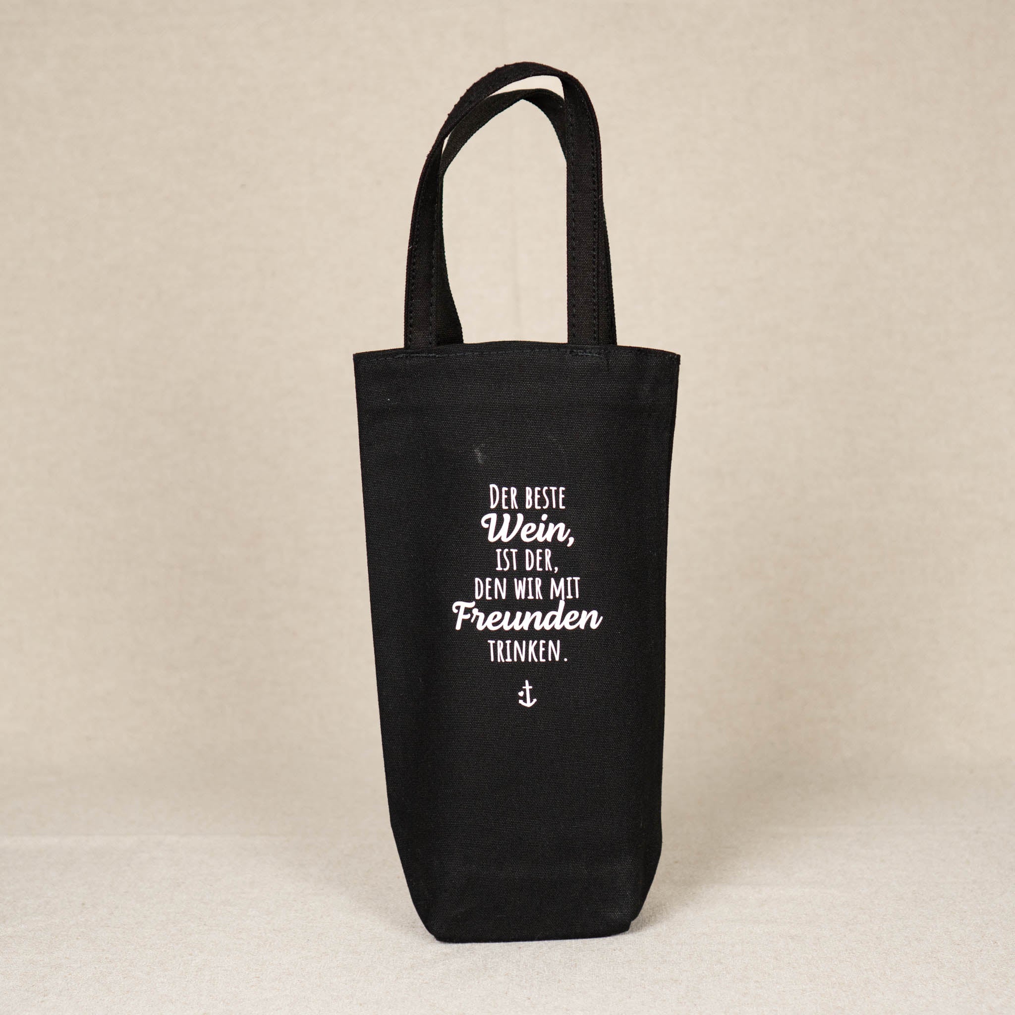 Flaschentasche "Wein mit Freunden"